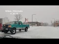 Milaca Minnesota November Snowstorm