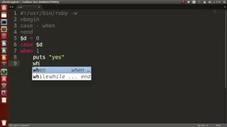 18 - Ruby basics case statement