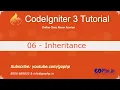 6 - Inheritance in PHP CodeIgniter 3 Tutorial