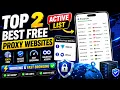 Best Free Proxy Websites 2026 Fast Secure Unlimited Access