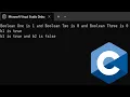 How to Print Boolean Variables in C