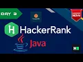 Day 3 Intro to Conditional Statements HackerRank 30daysofcode Java tutorial