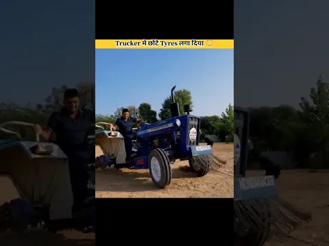 😳 Truck Me Chhote Tyres Laga Diye 🤯 | Chalega Ya Nahi? #mindmint #shorts #experiment #indianhacker
