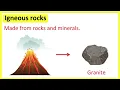 Types of rocks | Igneous, sedimentary & metamorphic rocks | Educational science lesson