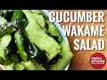 HOW TO MAKE WAKAME SEAWEED AND CUCUMBER SALAD | Super Easy !
