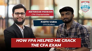 How FPA helped me crack the CFA Exam Parth Varia