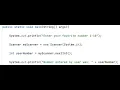 Java Programming User Input