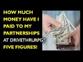 How much money have I paid to my partnerships at DriveThruRPG Five figures