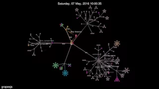 Evolution of grapesjs Gource Visualization