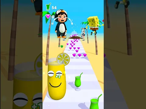 🌸 OH WOW! SpongeBob😻 took Gugu Gaga’s flower! 😂 #3d애니메이션 #game