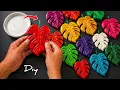 DIY Leaf Wall Decor from Cardboard Easy Home Decor Craft