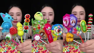 Asmr eating delicious candy shapes with smooth and crunchy mukbang   #mukbang #eating #candy