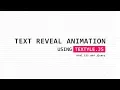 Text Reveal Animation Effects Using Textyle js Html CSS and jQuery