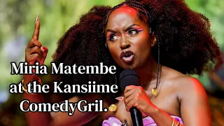 Miria Matembe at the KANSIIME comedy grill. 2026. Standup Comedy. 