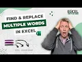 Find Replace multiple words in Excel REDUCE SUBSTITUTE Excel Off The Grid
