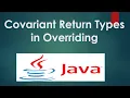 Covariant Return Types in Java