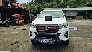toyota hilux conquest 2019 model android head unit 10 inches with 360 camera ai voice command 