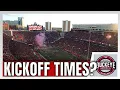 Ohio State Football Predicting Kickoff Times