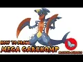 How To Draw Mega Garchomp Pokemon Drawing Animals