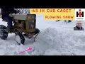 IH Cub Cadet 100 Plowing Snow in MAINE