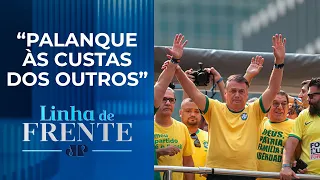 Bolsonaro barra Pablo Marçal em trio elétrico | LINHA DE FRENTE