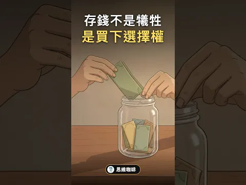 存錢是犧牲當下嗎？ #思維咖啡 #shorts #morganhousel
