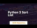 python 3 sort list