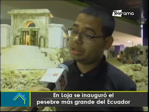 En Loja se inaugura el pesebre más grande del Ecuador