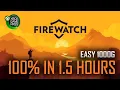 Firewatch All Achievements in 1 5 Hours Guide - Xbox Game Pass