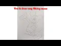 How To Draw easy Mickey Mouse Tutorial Easy youtube shorts diy drawing cartoon