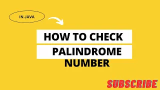 Palindrome Check in Java String Palindrome Program Easy Java Tutorial