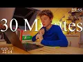 SPEED-LIVE 30-MINUTES study with me in Paris wave sounds