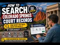 How to search Colorado Springs court records