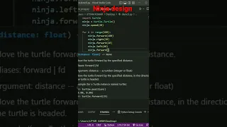 draw Ninja design in python turtle