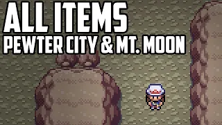 EVERY Item Location in Mt Moon - Pokemon FireRed LeafGreen