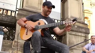 اروع  عازف جيتار ممكن تشوفه فى حياتك من رحلتى الى اروبا عماد فارس سمعها