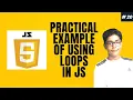 JavaScript Course Project Based Learning - Practical Example Of Loops 3D Flipcard In Javascript