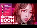 SECRET NUMBER - Got That Boom (Line Distribution + Lyrics Color Coded) PATREON REQUESTED