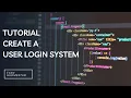 Node JS Tutorial - Create a User Login System with Encryption