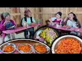 Download Lagu Home made spicy GILO CHATPATE eating in village आज घर मै गिलो र मिठो चट्पटे बनाएर खाइयो Village Vlog