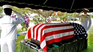 A T Papa Criswell graveside with military honors 04-22-2017