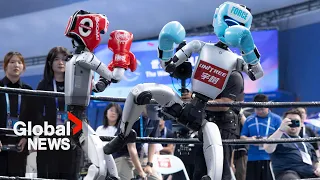 Robots Show Off Their Inner Athlete At World Humanoid Robot Games 