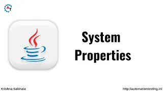System Properties in Java Java Tutorial For Beginners Java System Properties Properties File