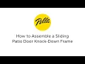 Pella Sliding Patio Door Knock-Down Frame Supplemental Assembly Instructions