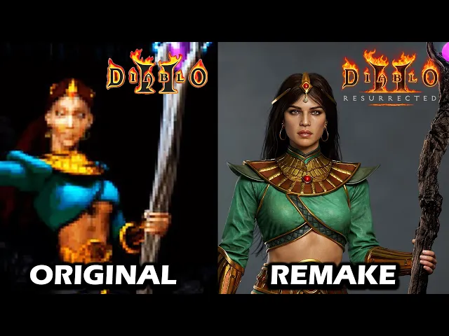 I made Sorceress for Diablo II : Resurrected  | Diablo II Sorceress Remastered