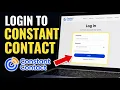 How to login to Constant Contact - Full Guide