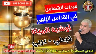 مرد أوشية صعود مياة الأنهار قبطي عربي مردات الشماس بالقداس الإلهي للم علم جاد لويس 