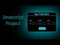 How to make Age Calculator using HTML CSS and JavaScript JavaScript Projects ASMR Programming