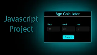 How to make Age Calculator using HTML CSS and JavaScript JavaScript Projects ASMR Programming