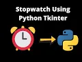 How to make GUI stopwatch using python